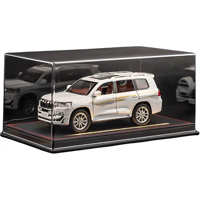 萌吉码 大号丰田霸道普拉多合金车仿真越野车 收藏模型