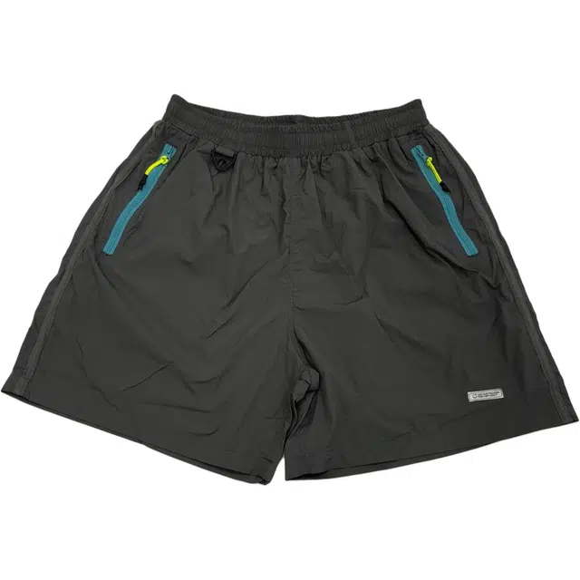 【dme】 潮牌复古撞色拼接拉链口袋速干运动五分裤情侣宽松纯色户外轻薄休闲短裤 男女同款