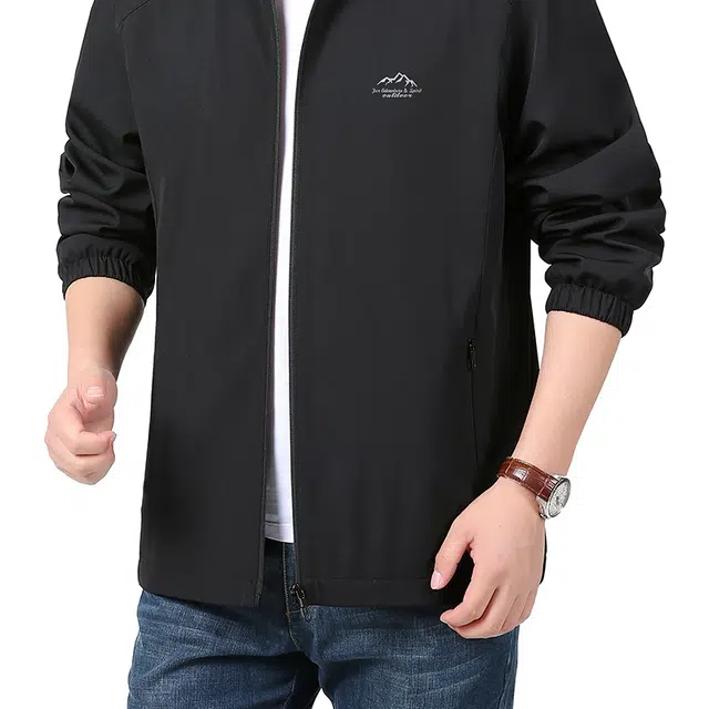 金盾 户外宽松韩版休闲运动立领夹克外套 男款