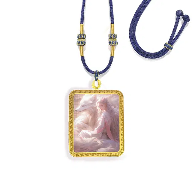 【九尾狐】 眰恦 狐仙民族风唐卡藏风 姻缘守护神 招桃花 守护爱情 #好运 合金 项链 男女同款情侣款