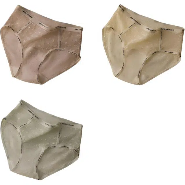 草本初色  轻性感舒适百搭贴肤高弹无痕隐形女士防夹臀居家简约三角内裤 女款