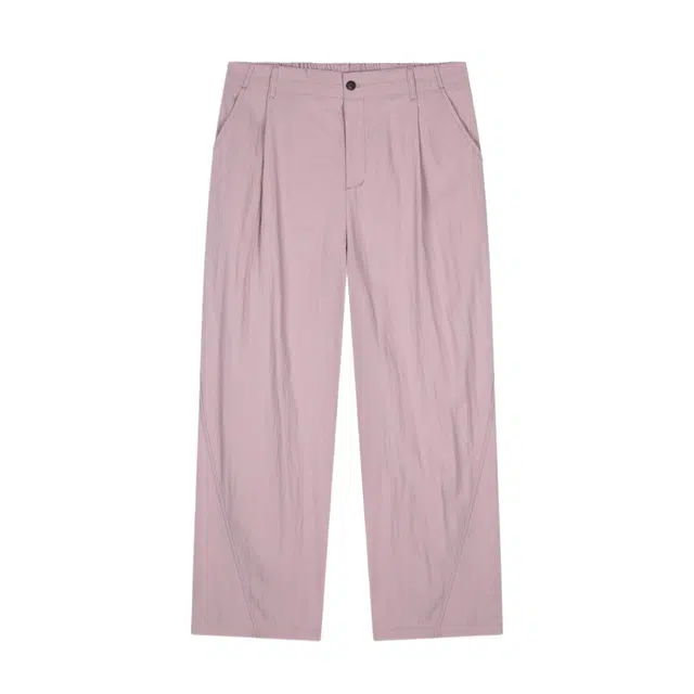 BESLOW ONE TUCK TWIST SEAM BANDING PANTS