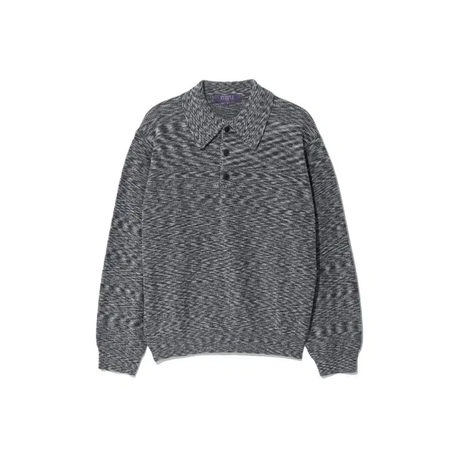 BESLOW MIXED COLOR COLLAR KNIT