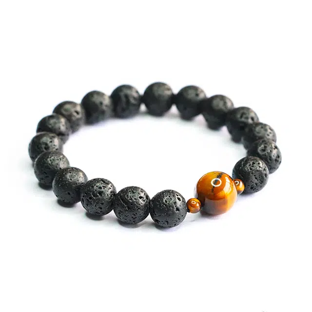 絮物 新中式国潮轻奢高级感小众百搭复古风时尚潮流气质饰品新宠出街神器饰品心想事成上岸#好运 虎眼石 手串 男女同款情侣款