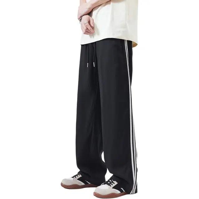 童先森 亚麻纯色中腰长裤休闲裤 男款