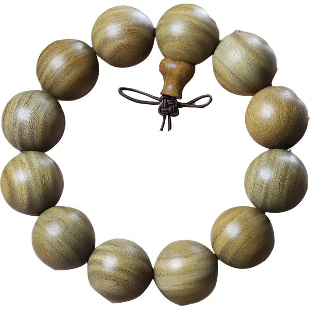 湘喜 八方来财 转运珠佛珠小众木作佛珠#好运 绿檀 手串 男女同款情侣款