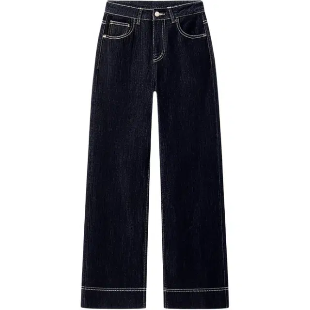 潞优野  高端汉麻天丝阔腿裤夏季薄款宽松直筒牛仔裤 女款