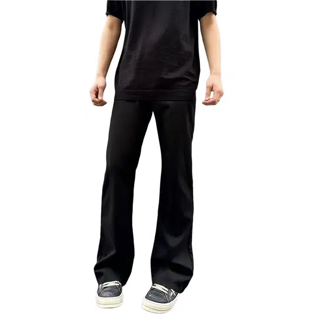 单爵 微喇坠感高级感裤子直筒裤长裤西装裤 男女同款