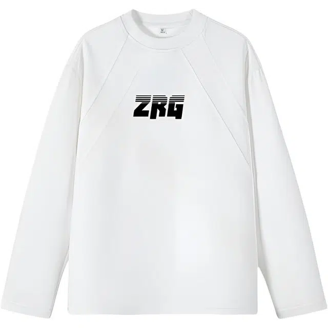 梓润格 潮牌美式解构拼接简约百搭通勤套头休闲宽松长袖卫衣 男女同款