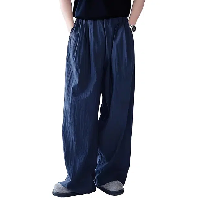 徐百货 美式潮牌速干薄款日系慵懒松风弛感裤子宽松垂感山本裤休闲裤 男女同款