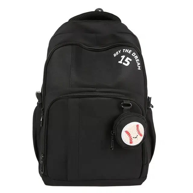 德力熊 小清新可爱百搭轻便 尼龙 双肩包 常规 女款 黑色/粉色/米白色/卡其色/紫色