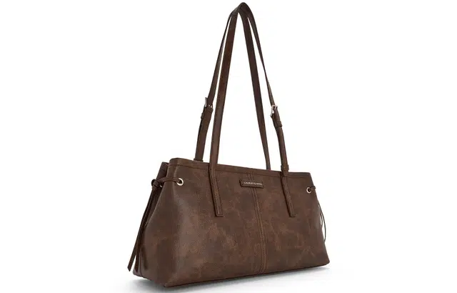 CHARLESKEITH ck PU Distressed CoffeeNoir