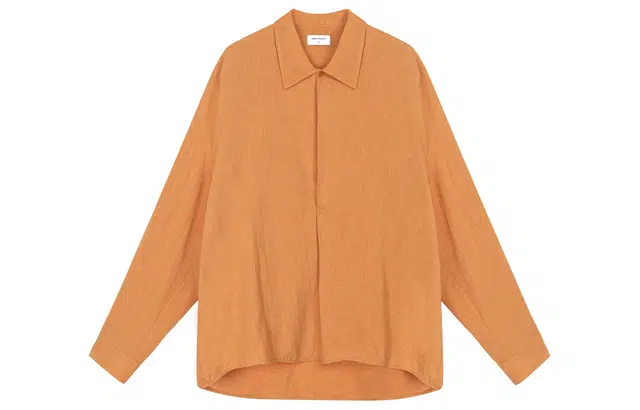 SIMPLE PROJECT *Ramie Chevron Shirt V