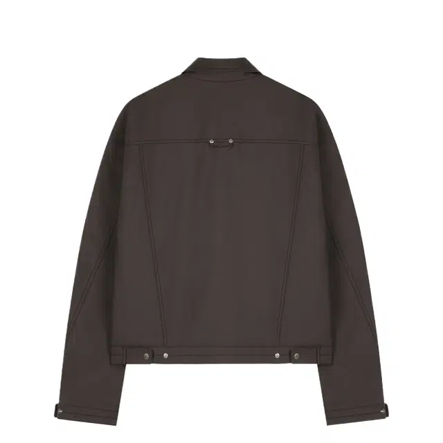 BESLOW SNAP ZIP-UP SHORT TRUCKER JACKET