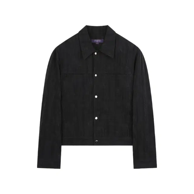 BESLOW WASHED LINEN JACQUARD WORK JACKET