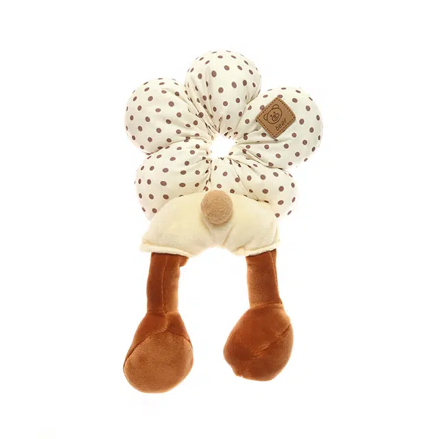 如花梦 在逃公主 可爱波点花朵屁屁大肠圈 布艺 发圈 女款