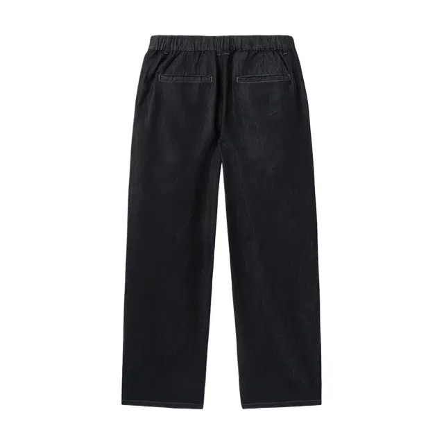 BESLOW ONE TUCK BANDING DENIM LIKE PANTS