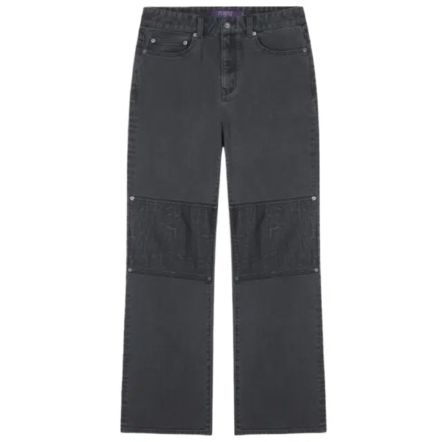 BESLOW DOUBLE KNEE FLARE JEANS