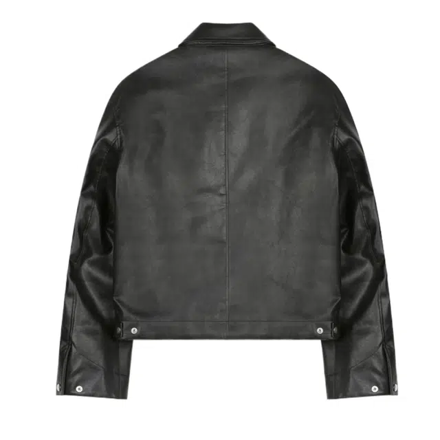 BESLOW FAUX LEATHER WORK JACKET