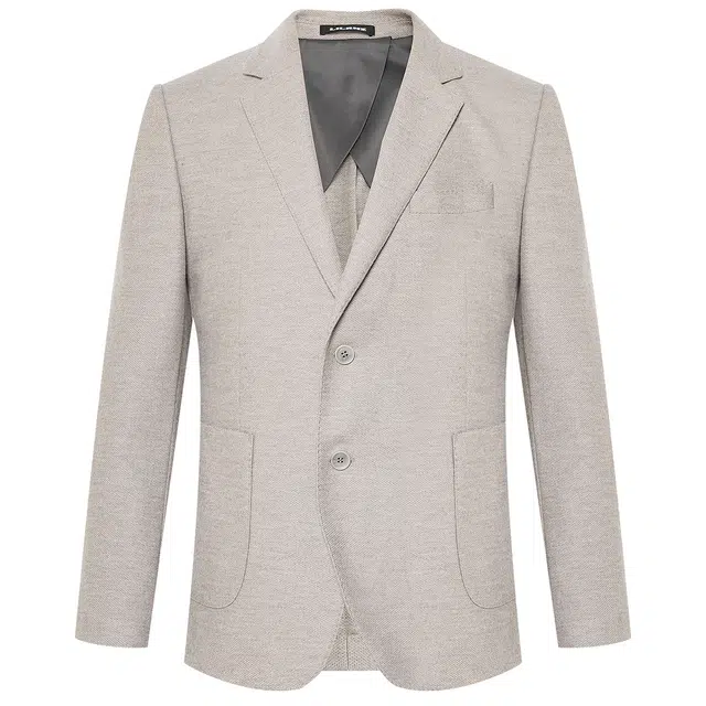 利郎 时尚都市纯色平驳领质感简约百搭绵羊毛秋季西装 男款