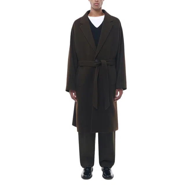 BESLOW CASHMERE SINGLE ROBE COAT