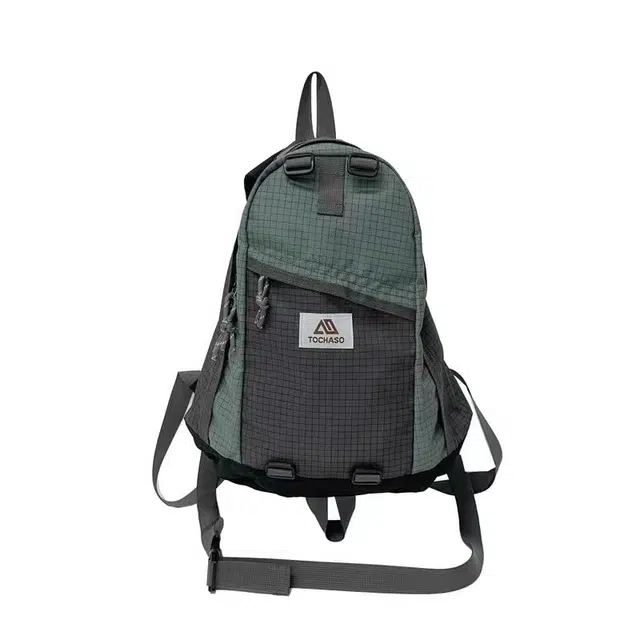 德力熊 拼接百搭休闲轻便大容量 牛津布 双肩包 常规 男女同款情侣款 多色