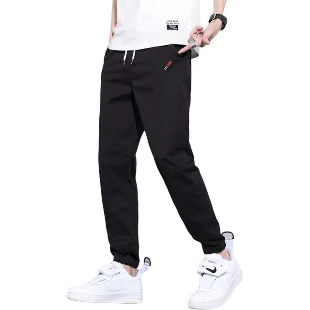 协协乐 高街美式潮牌设计感哈伦裤春秋季百搭宽松运动机能风通勤束脚九分裤休闲裤 男款
