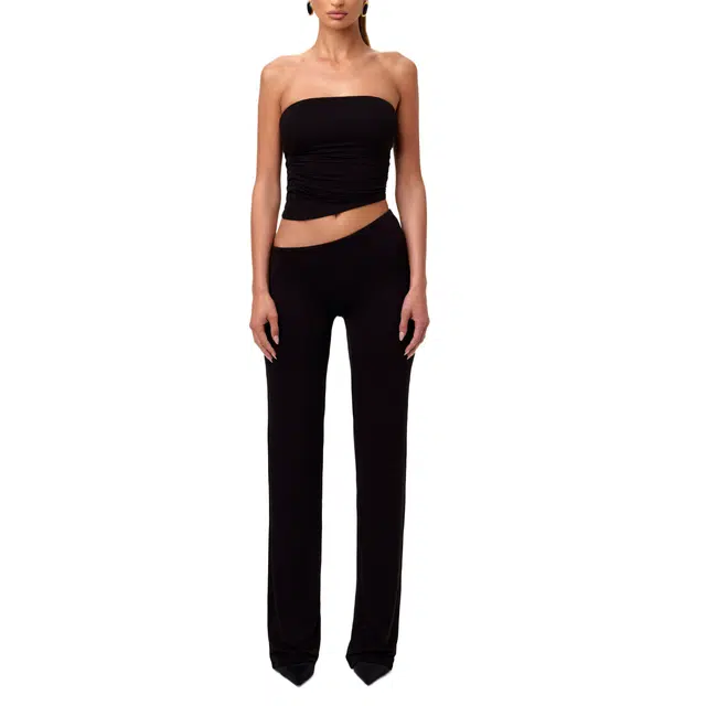 NAKED WARDROBE Asymmetric Bootcut Pant Smooth