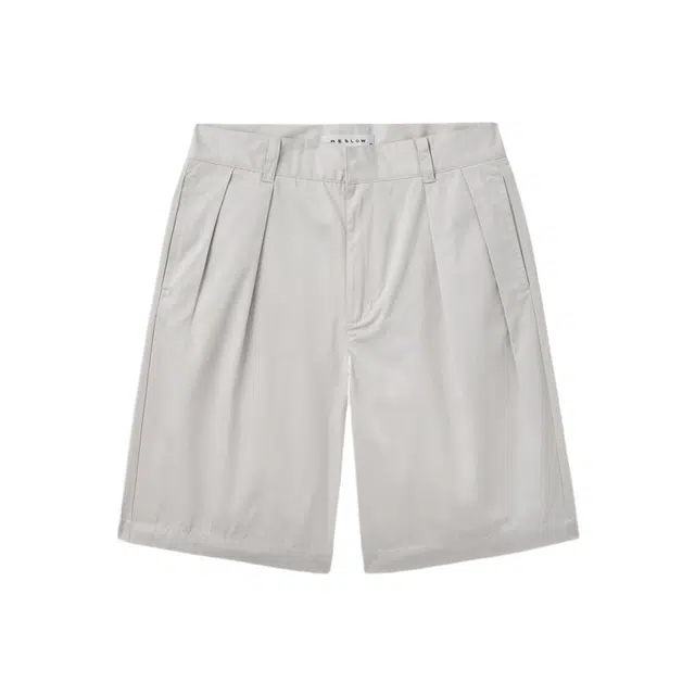 BESLOW WIDE FIT TWO TUCK SHORTS