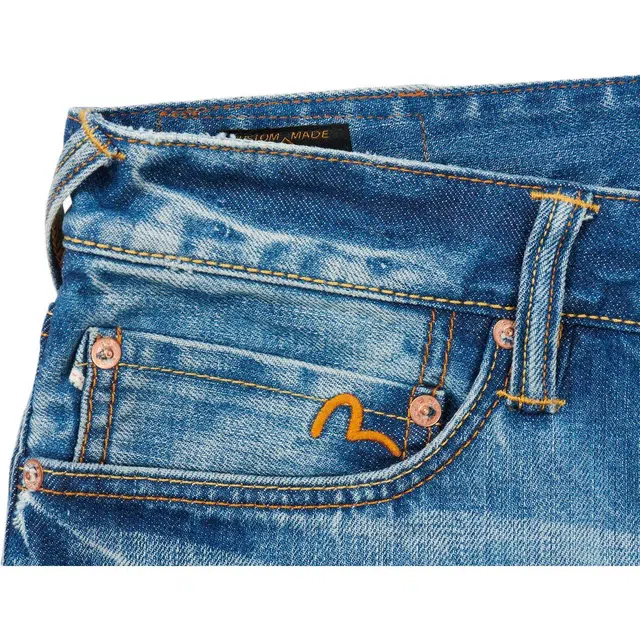 PALACE x EVISU FW21 2008 Classic Dalcock Denim Jeans Indigo Mid Wash Logo