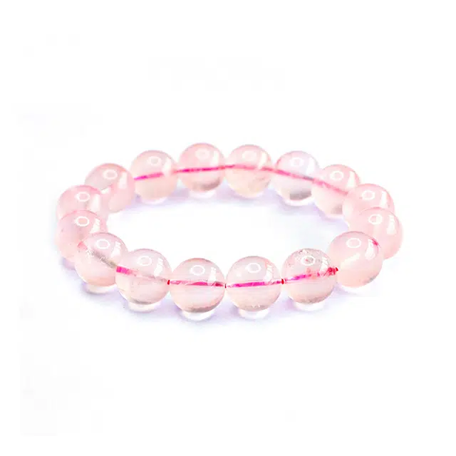 絮物 温柔可爱气质甜美轻奢高级感新中式国风设计感简约设计小众时尚百搭款新宠出街神器#好运 粉水晶 手串 男女同款情侣款