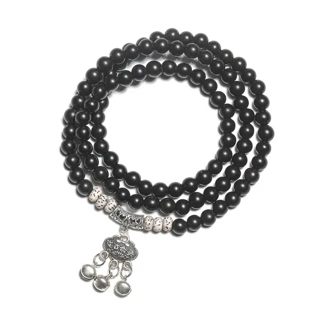 灵晔 新中式国潮复古 百搭小众轻奢高级感 招财纳福 诸事顺遂 黑檀 手串 男女同款情侣款