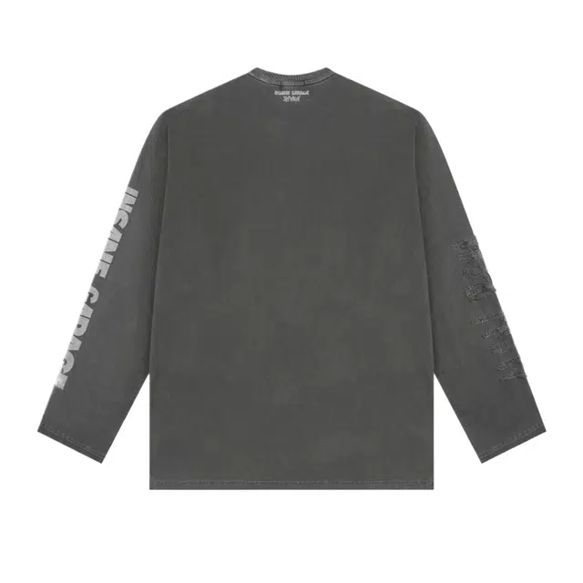 BESLOW ASYMMETRY LOGO LONG SLEEVES T-SHIRTS T