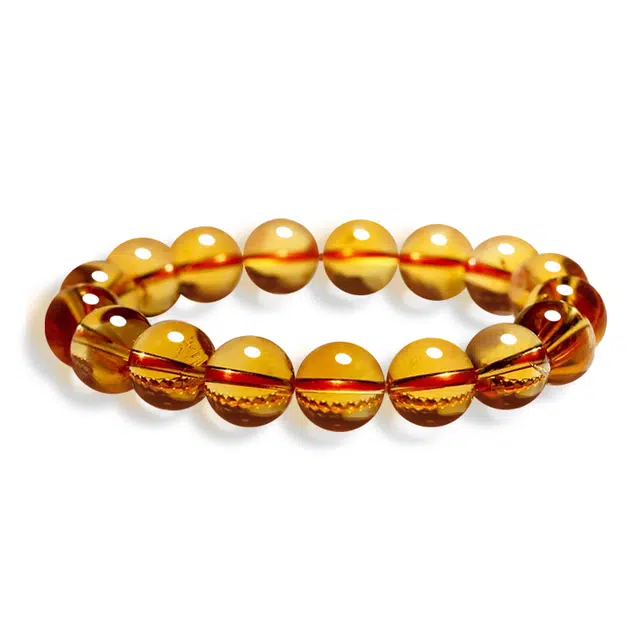 谧月珠宝 国朝风风调雨顺福玉满堂财运亨通招财进宝时来运转八方来财小众寓意好转运暴富轻奢风好运天然 黄水晶 手串 男女同款情侣款