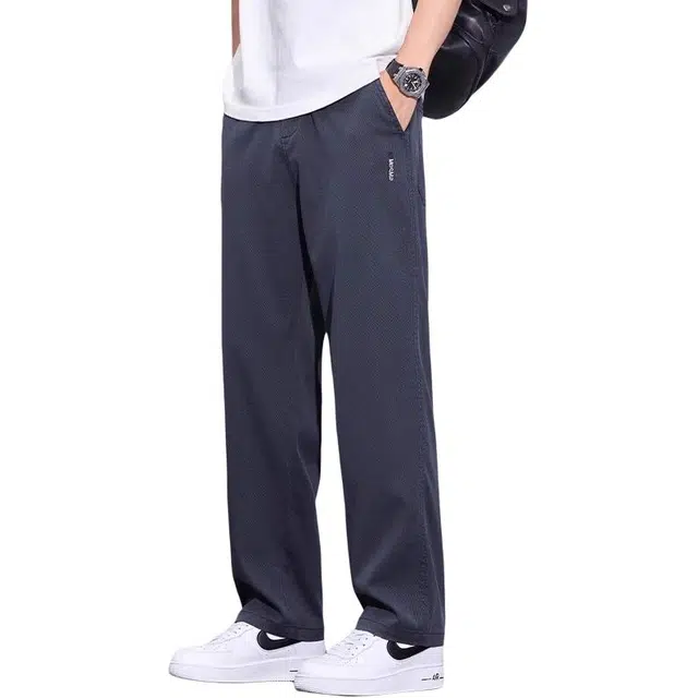 炳盛 夏季薄款凉感宽松阔腿休闲裤 男女同款