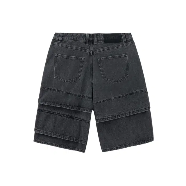 BESLOW MULTI CUFF DENIM SHORTS FADE