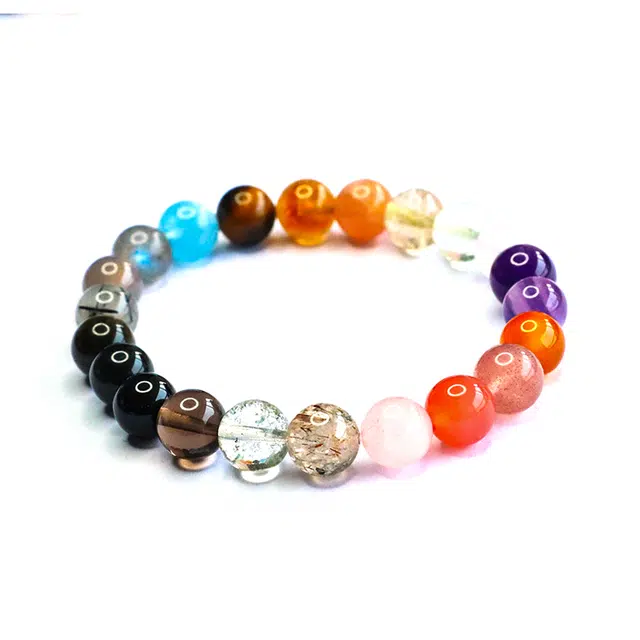 絮物 国潮新中式轻奢高级感设计感简约温柔气质可爱甜美小众时尚百搭款新宠出街神器心想事成#好运 多色水晶 手串 男女同款情侣款