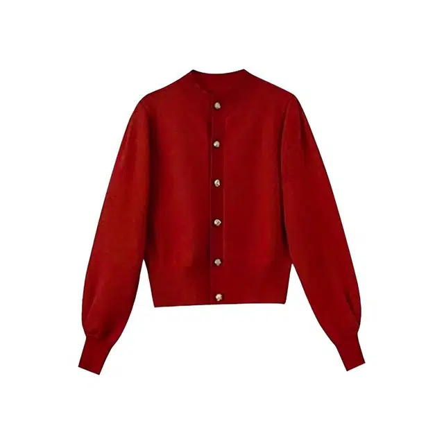 欧阳喜 慵懒风软糯针织开衫小个子长袖上衣毛衣 女款