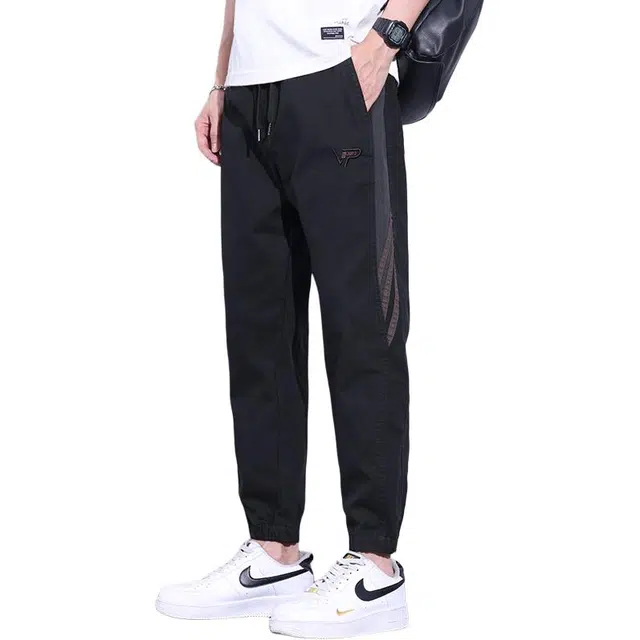 协协乐 美式高街设计感秋冬季宽松哈伦百搭运动通勤显高显瘦九分束脚裤休闲裤 男款