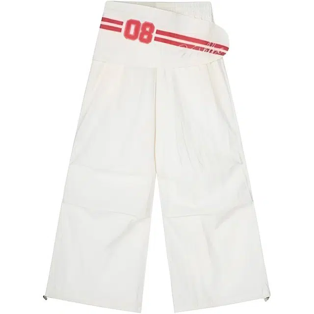 柏黛妃 美式设计感小众阔腿休闲裤 女款