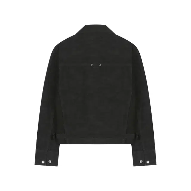 BESLOW JACQUARD DENIM SHORT WORK JACKET