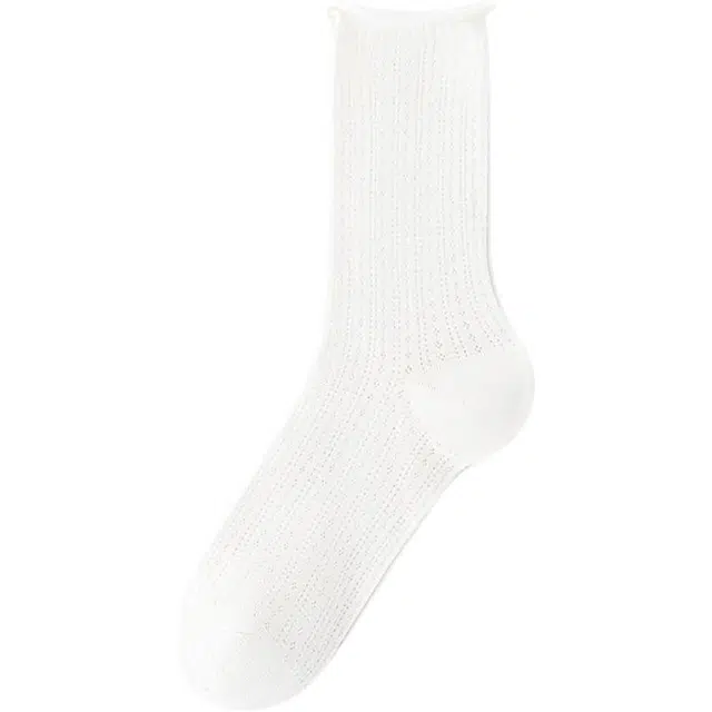 黛梦恋 薄款网眼透气中筒袜 女款