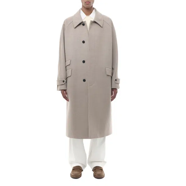 BESLOW OVERSIZED CASHMERE BALMACAAN COAT