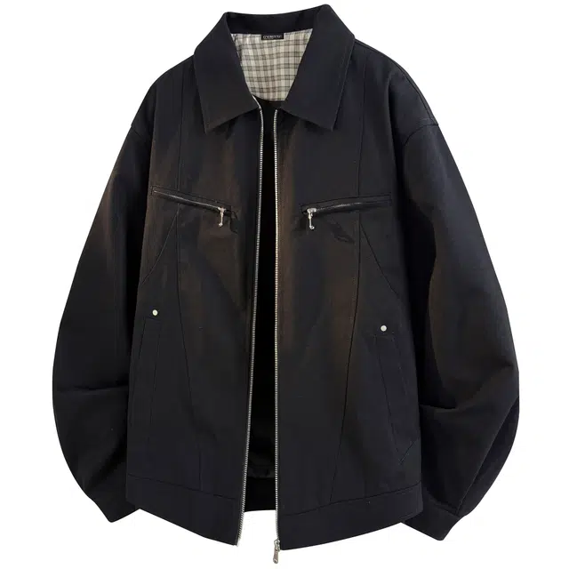 寻星记 美式高街复古解构翻领休闲百搭工装夹克 男女同款