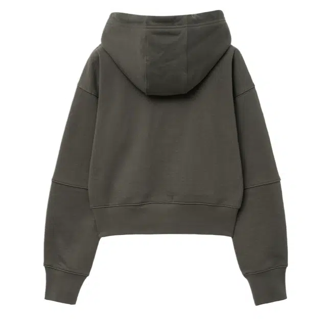 MARITHE FRANCOIS GIRBAUD W CLASSIC LOGO CROP HOODIE ZIPUP
