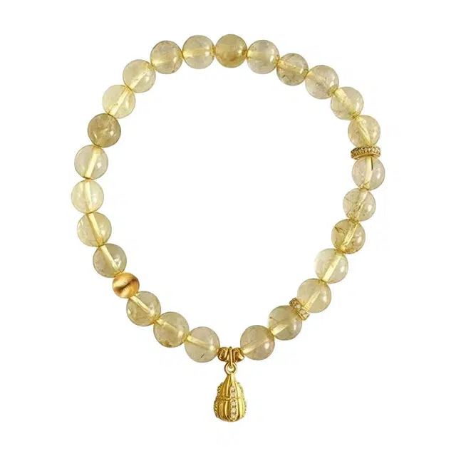 陌阡雪 福禄葫芦 招财暴富转运纳福 新中式轻奢简约时尚百搭 小众精致设计高级感#好运天然 黄水晶 手串 女款