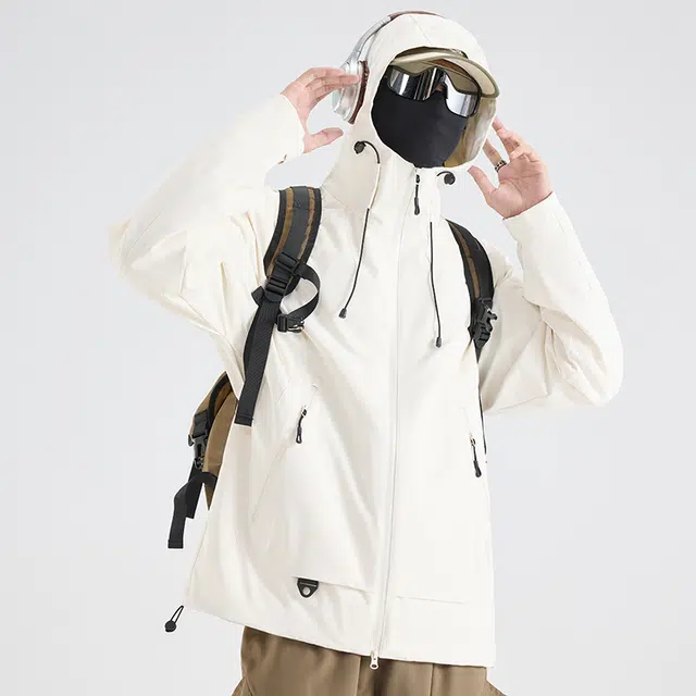 金盾  秋冬拉链登山服运动 冲锋衣 男款