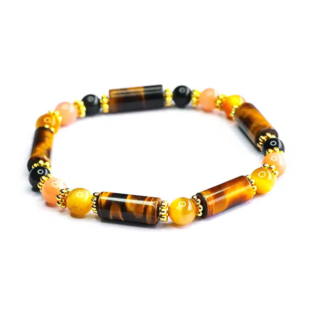 絮物 复古气质网红温柔气质轻奢高级感新中式国风设计感简约小众时尚百搭款出街神器招财进宝#好运 虎眼石 手串 男女同款情侣款