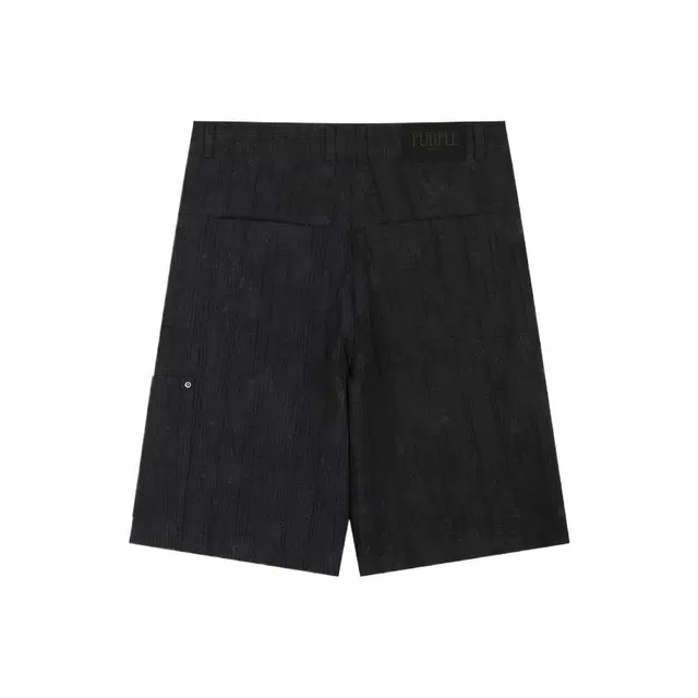 BESLOW WASHED LINEN JACQUARD WORK SHORTS