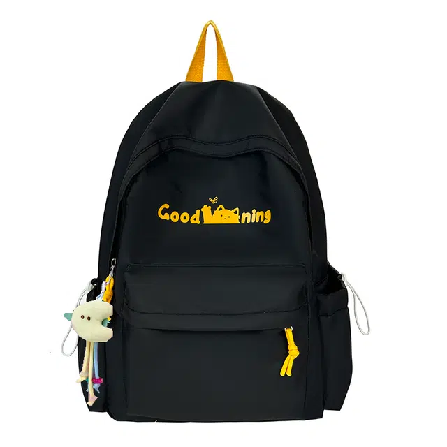 笛贝嘉 韩版字母大容量通勤高级 牛津布 双肩包 常规 男女同款情侣款 多色